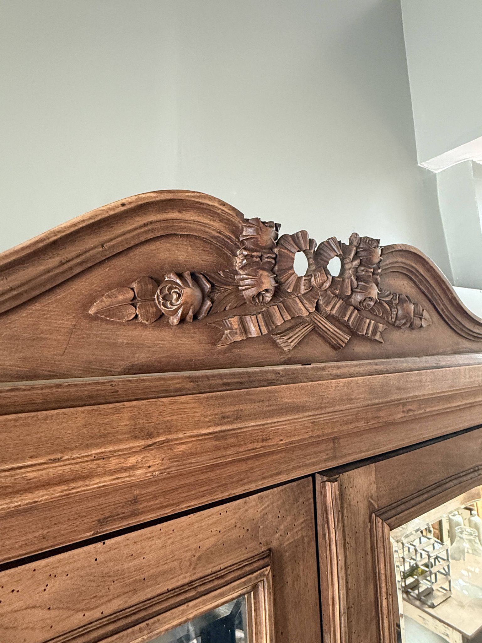 Grande armoire à glace ancienne (rénovée)