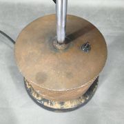 1940 industrial table lamp in aluminium and metal, Czechoslovakia