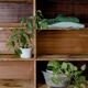 Factory locker cabinet, wood and green