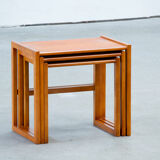 Tables basse gigogne scandinave en teck