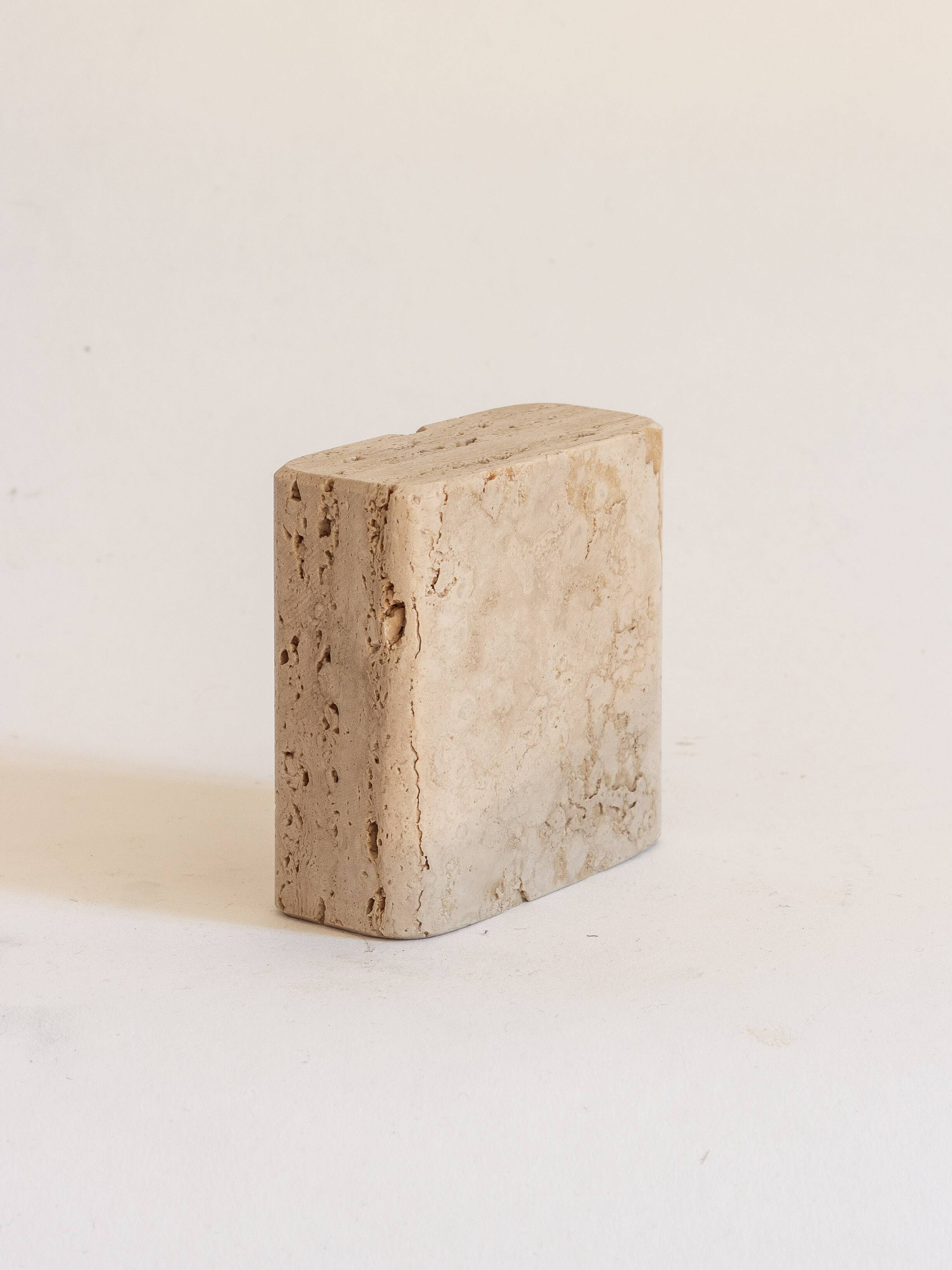 Travertine ashtray, 1970s