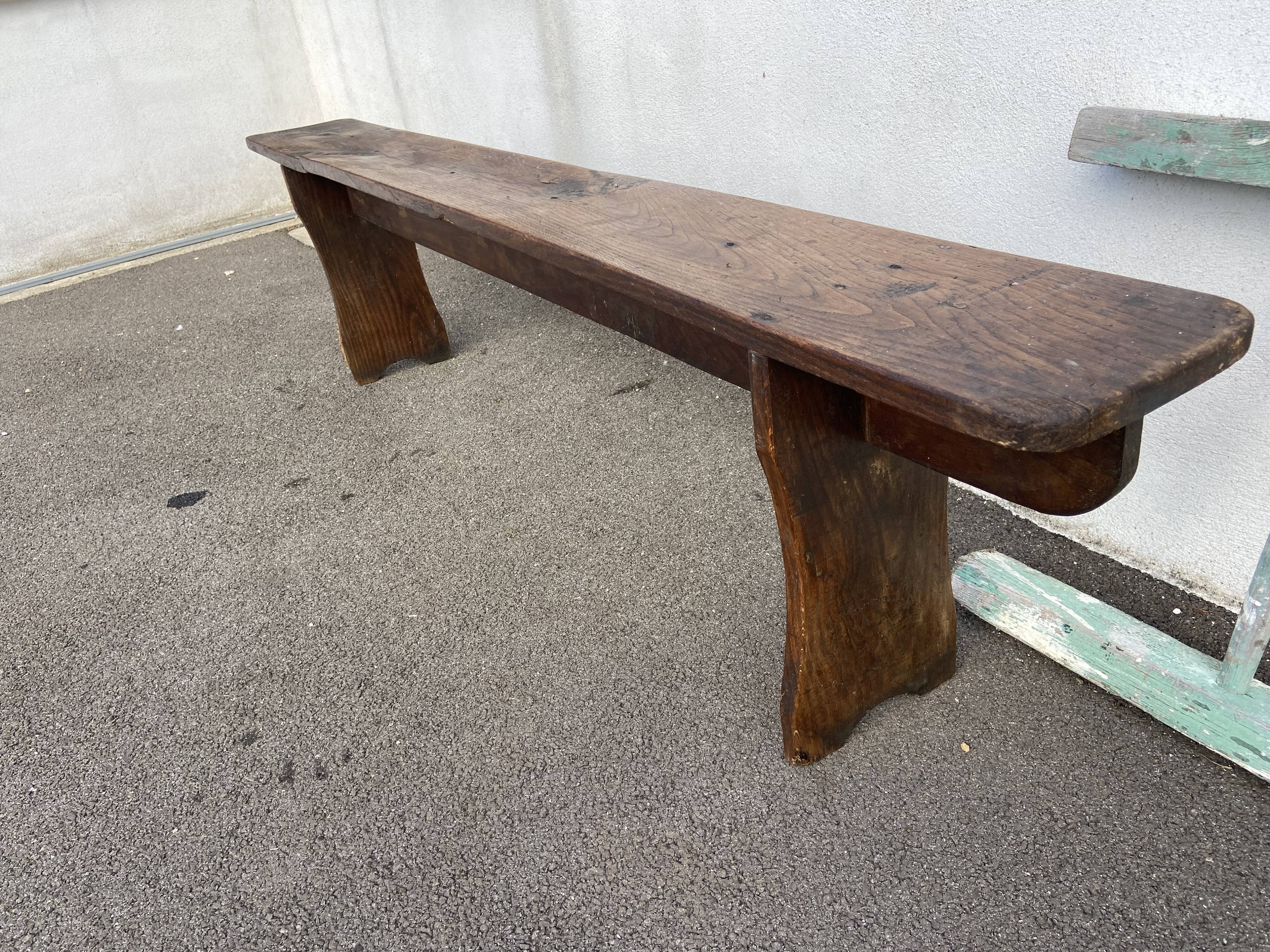 Wooden bench