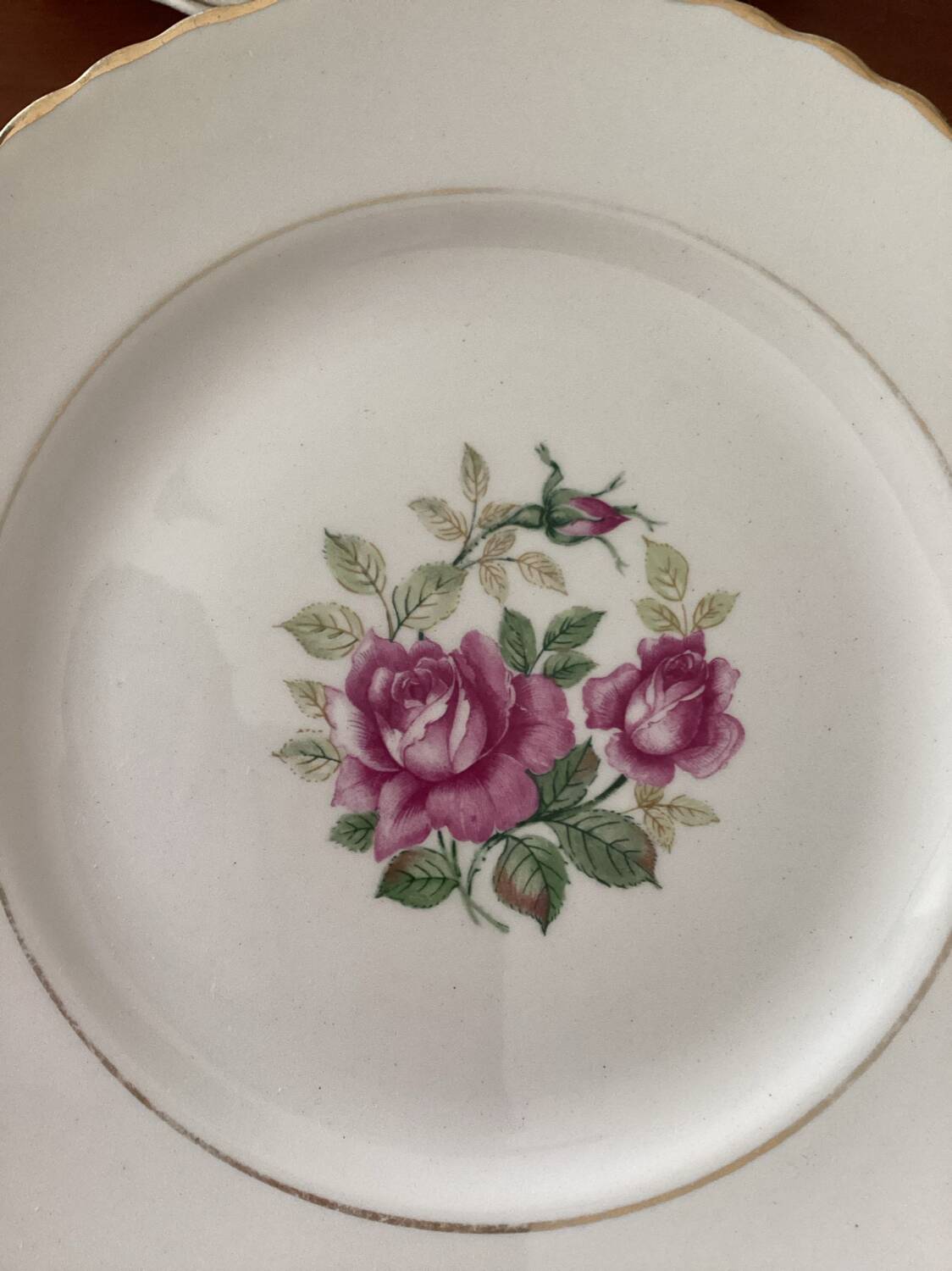 Set of 12 Moulin des Loups dessert plates - vintage