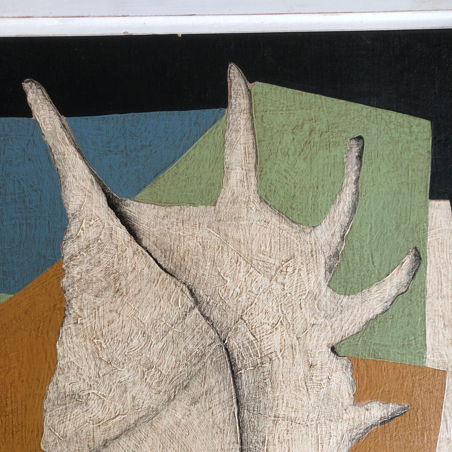 Large painting on panel