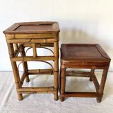 Vintage bamboo plant holders