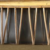 Rattan wall shelf