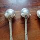 Christofle - 6 small silver-plated coffee spoons model Chrysanthèmes