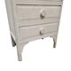 Commode ancienne française blanche/grise, début des années 1900