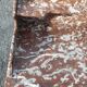 old bathroom cabinet / dressing table with marble