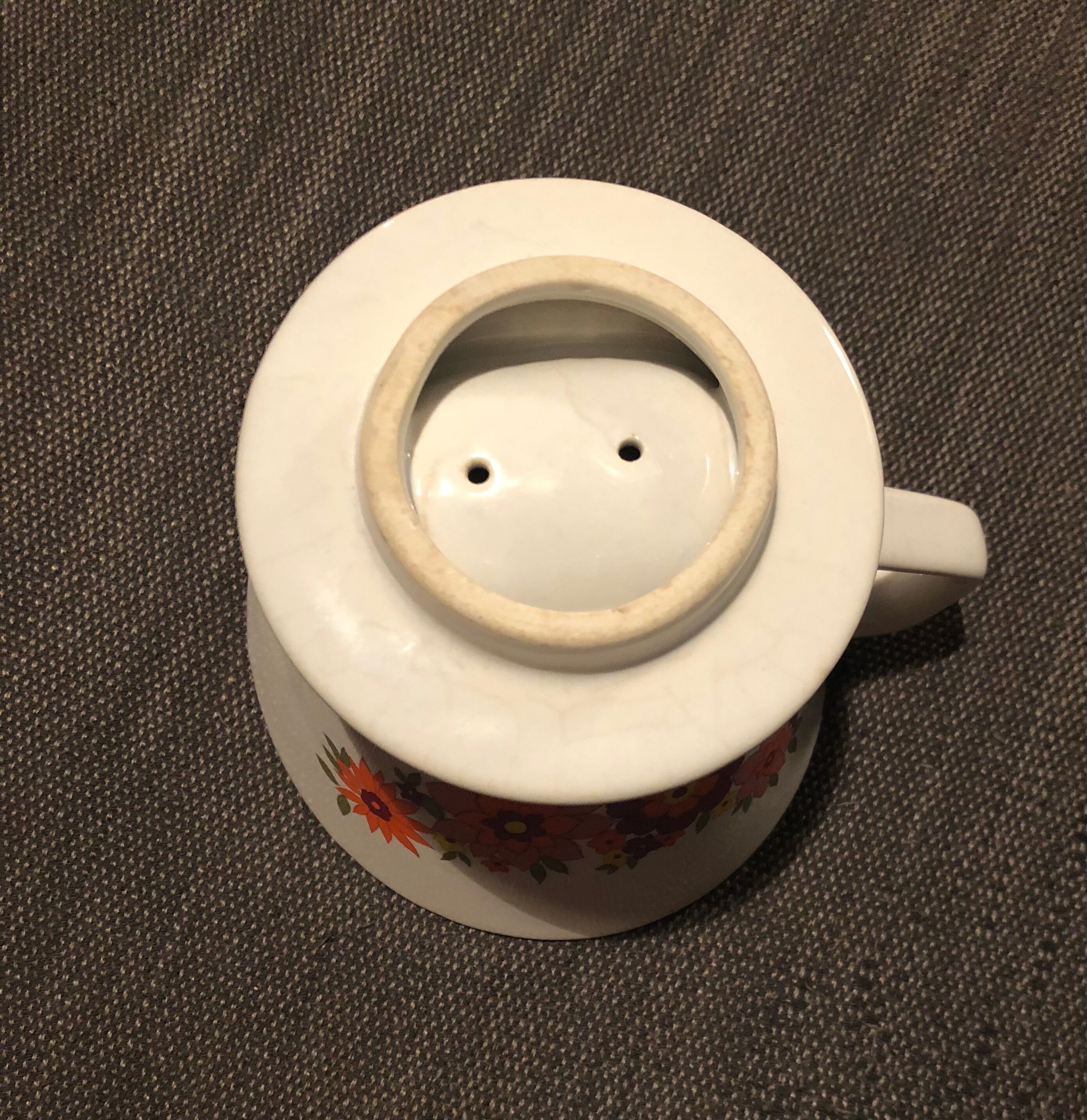 Ceramic coffee filter flowers