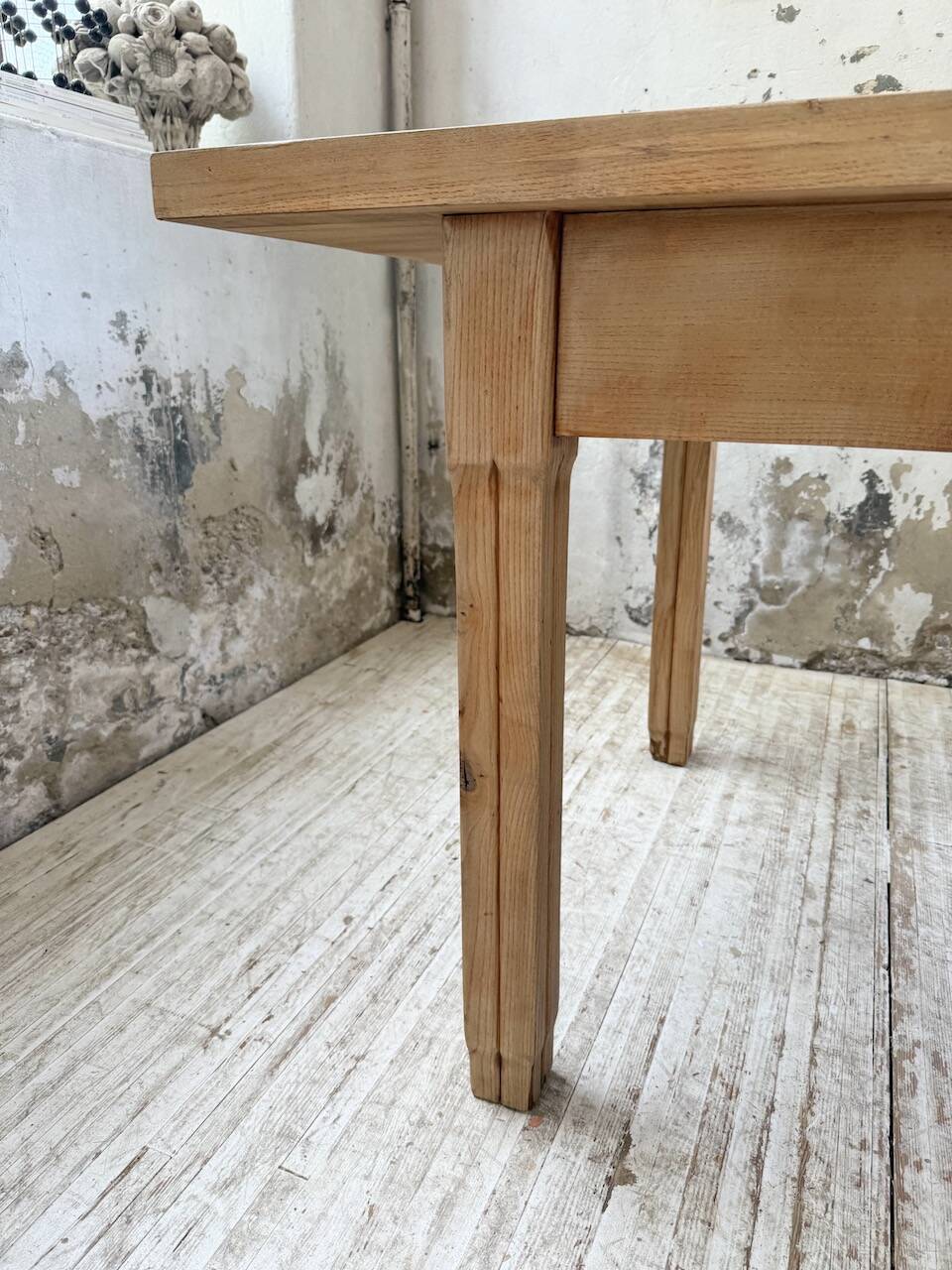 Ancienne table de ferme en chêne