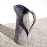 Old vintage zinc pitcher