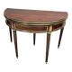 Half-moon table in mahogany from the Louis XVI period, 18th century.