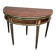 Half-moon table in mahogany from the Louis XVI period, 18th century.