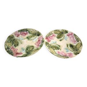 assiettes en barbotine