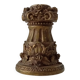 Vintage candlestick Gargoyles studio in golden resin