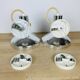 Pair of Concord chrome metal adjustable spotlights from the 70s