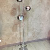 Chrome floor lamp with 3 lights 1970