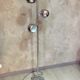 Chrome floor lamp with 3 lights 1970