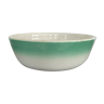 Salad bowl K.G Luneville France white and green