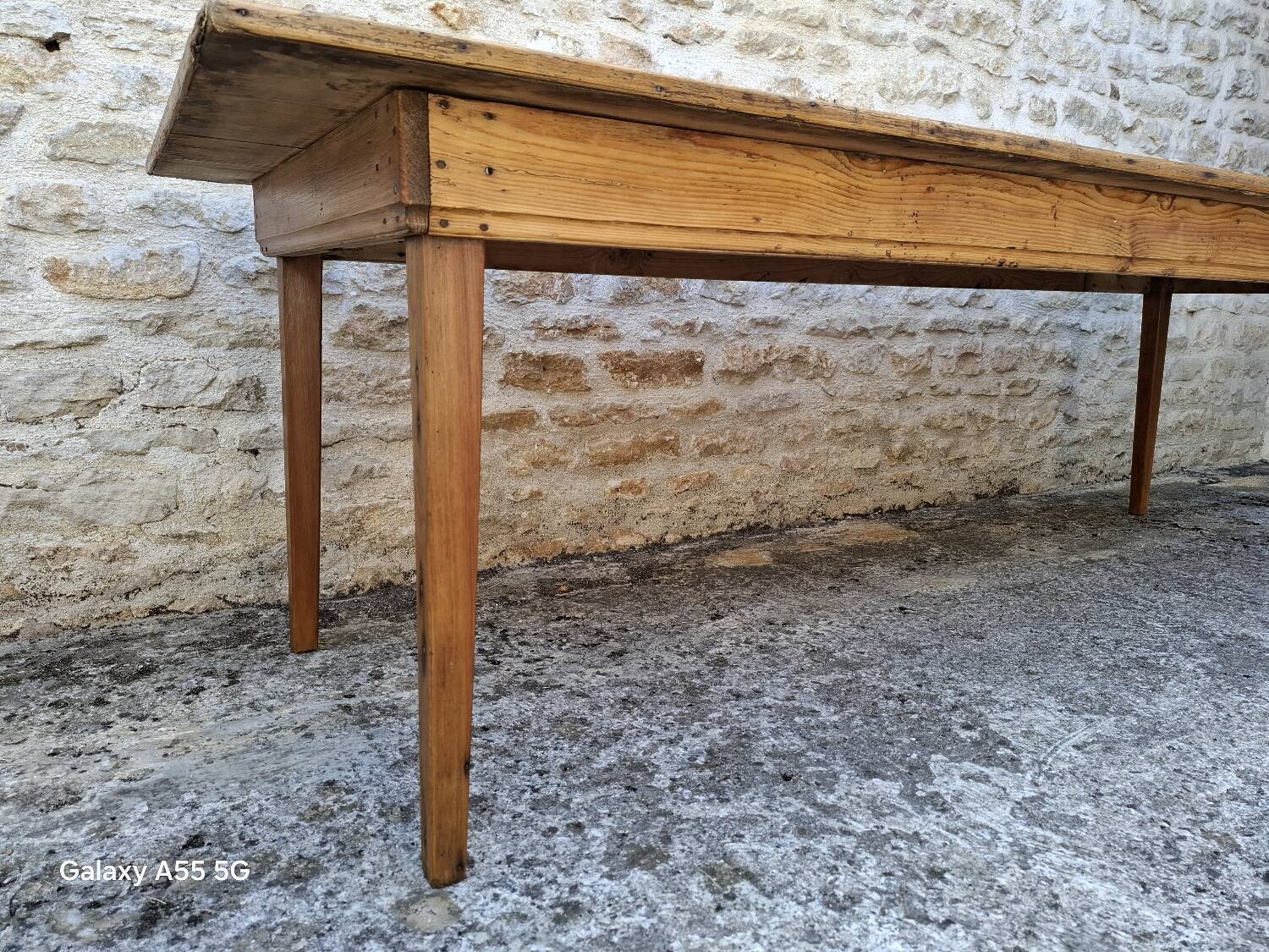 Fir farm table 251 x 85