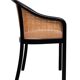 Chaises de salle à manger Ward Bennett en bois et en rotin, ensemble de 6