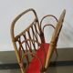 Porte revues en rotin et formica