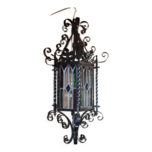 Lanterne en fer forgé - couleur