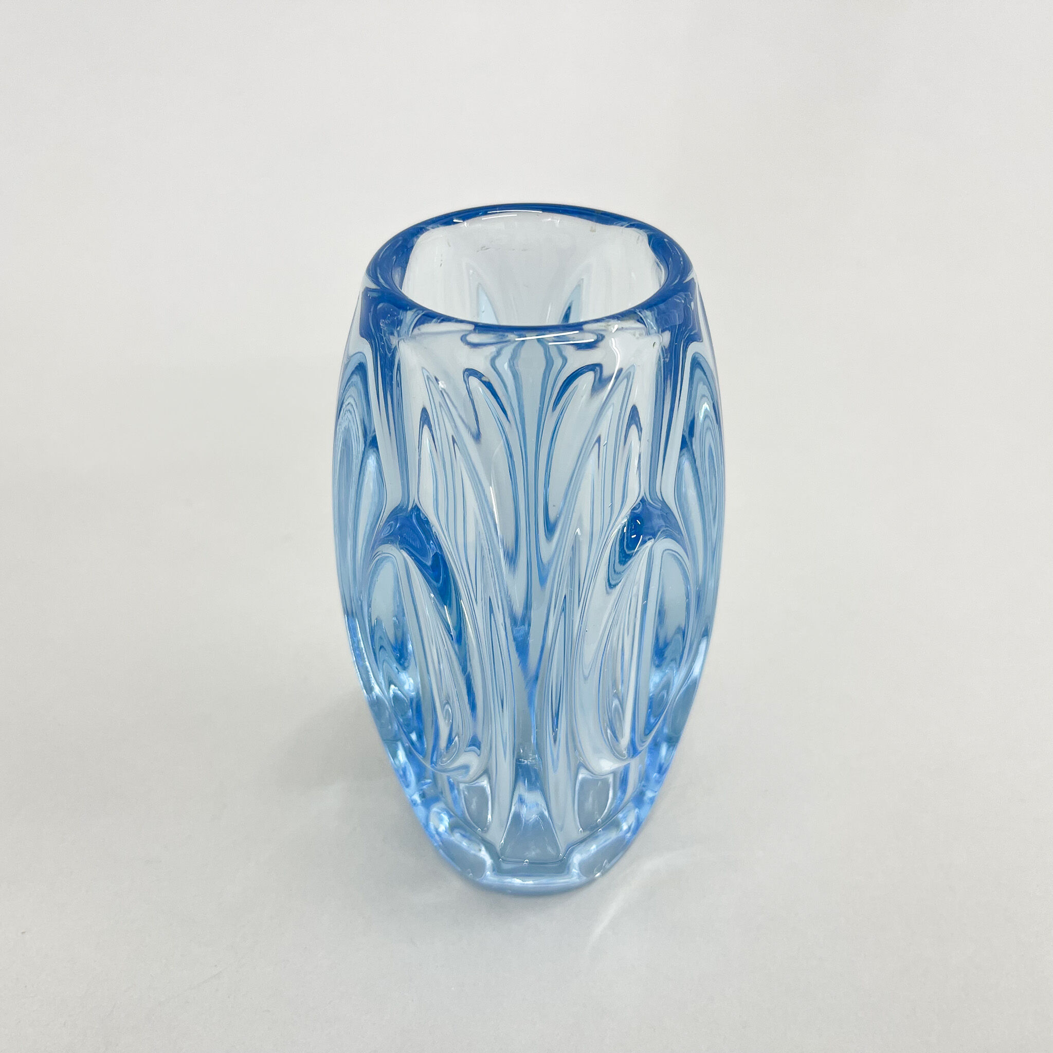 Glass Vase by Rudolf Shrotter for Sklo Union, 1950's