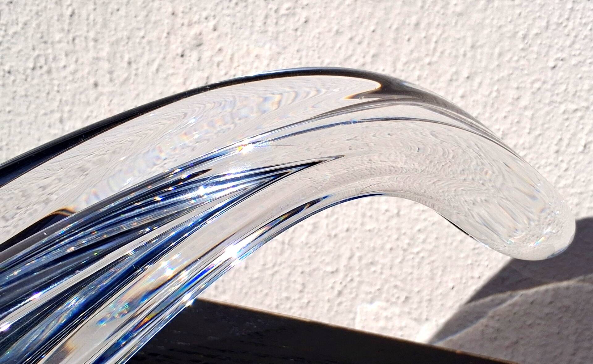 Crystal cup stamped Baccarat France, tableware design.