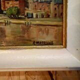 Oil on canvas by R. Vancoillie