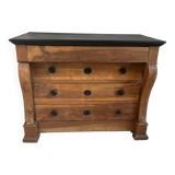 Walnut chest of drawers