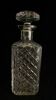 Whisky service including 1 carafe and 5 cups cut crystal mugs