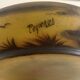 Circular glass bowl - hand-painted by Jean Simon Peynaud