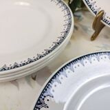 6 St Amandinoise two-tone flat plates