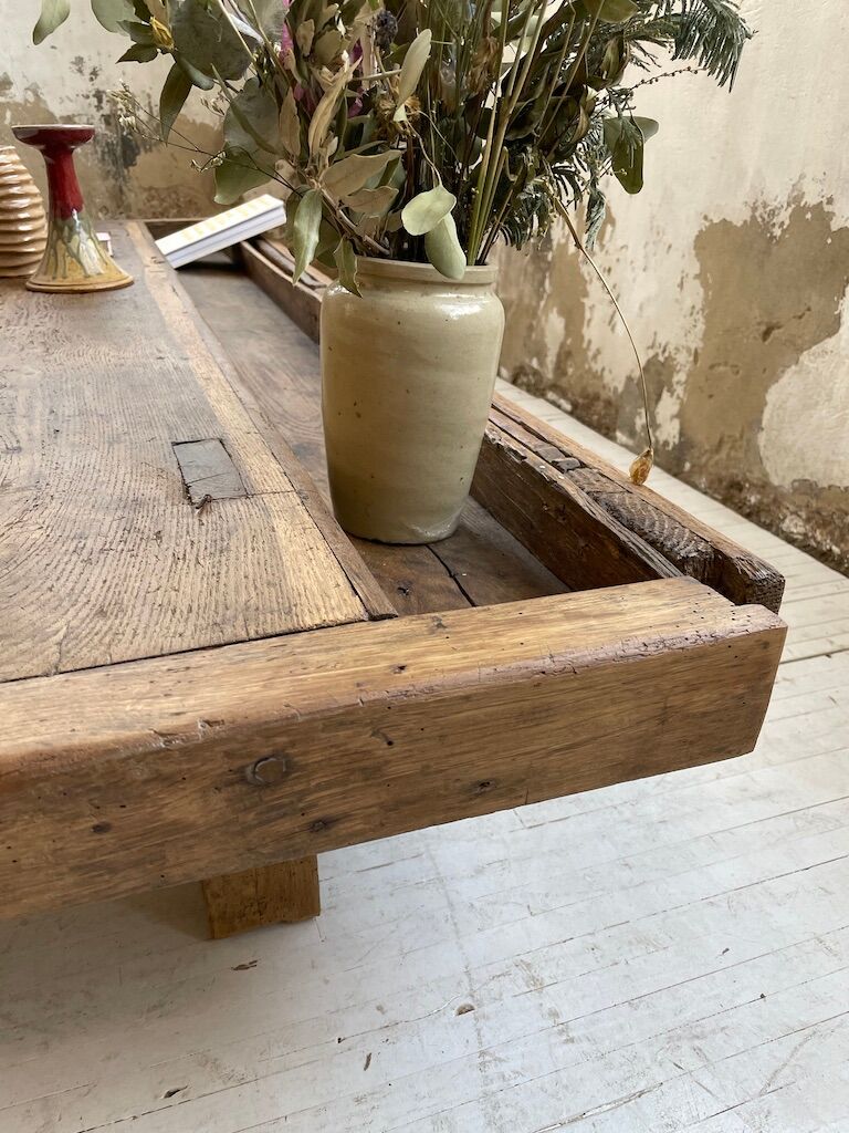 Brutally artisanal oak coffee table