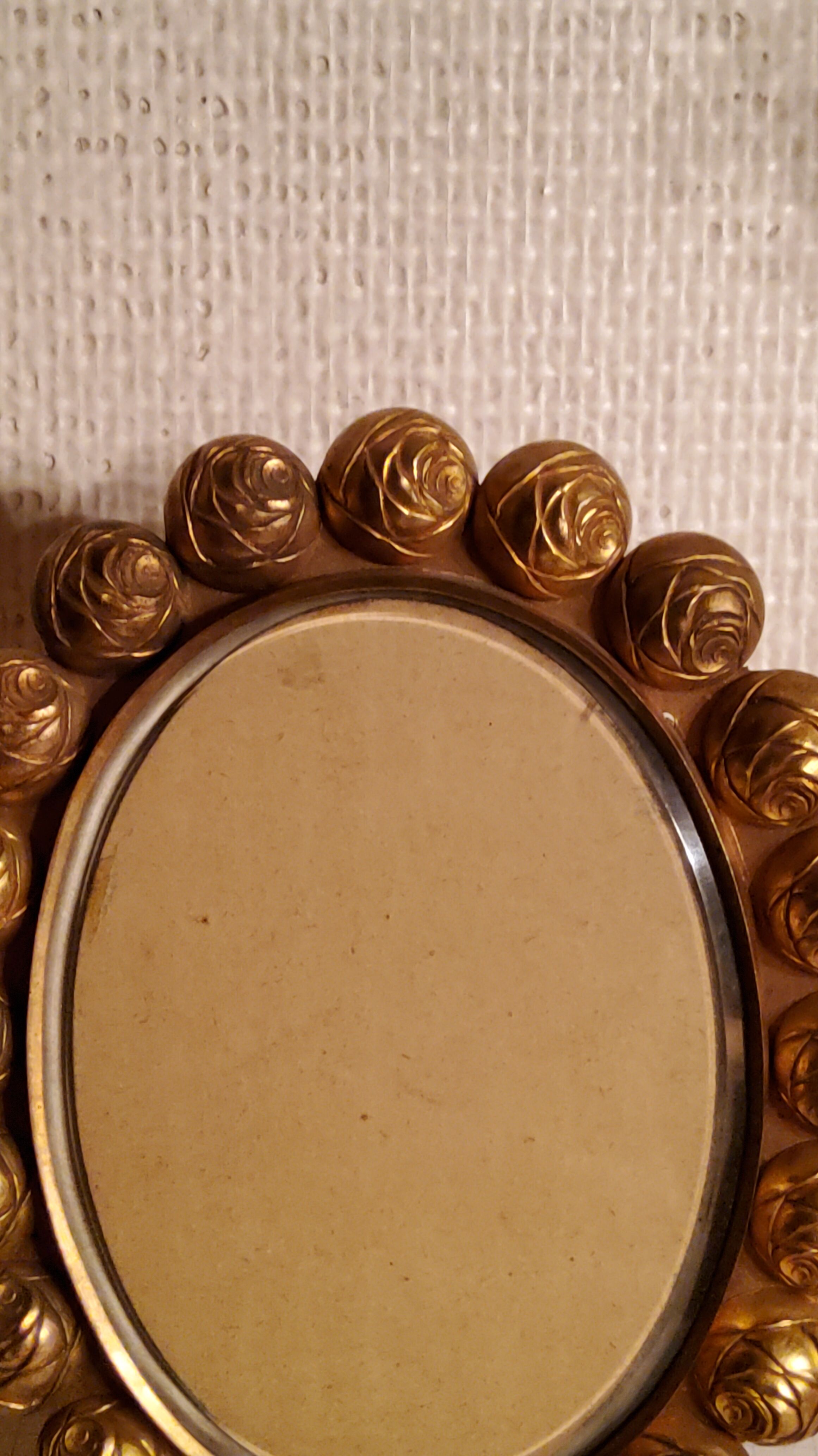 Art Deco photo frame in gilded bronze and gilded brass