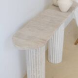 Venus irregular console 130x30 cm - Natural Travertine