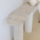 Venus irregular console 130x30 cm - Natural Travertine
