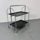Mid-century Bauhaus Dinett foldable serving trolley from Bremshey Solingen, 1960s