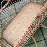Berceau Vintage en Rotin et Bambou