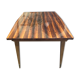 Table en ébène de Macassar laquée vers 1950