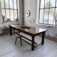 Table de ferme campagne noyer massif XL 250cm