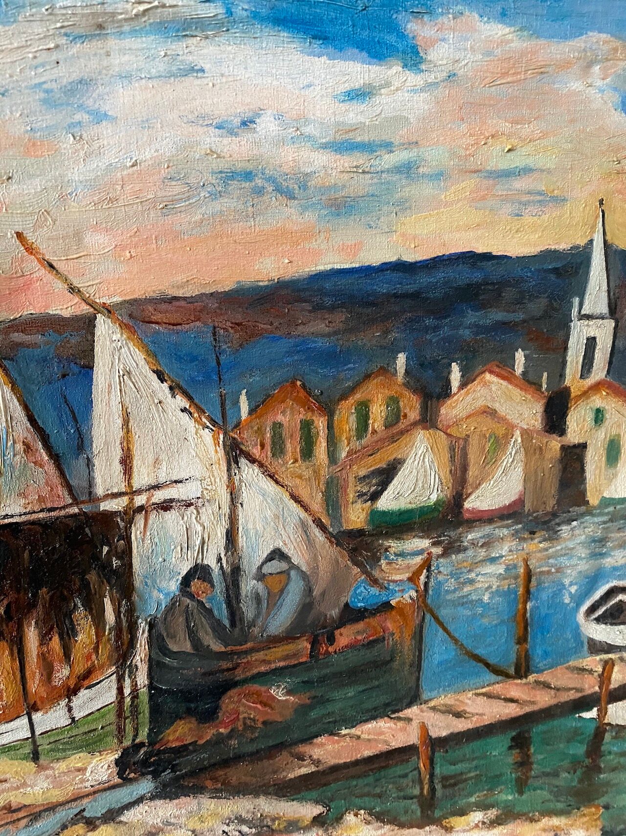 Oil on canvas from a fishing village