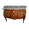 Louis XV style chest of drawers in cube marquetry