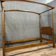 Solid wood four-poster bed