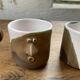 Anthropomorphic ceramic teapot, cups and bowl set