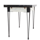 Set table and 2 chairs, formica, 1960