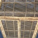 Vintage rattan bookcase