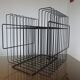 Vinyl rack in black painted metal  1960s